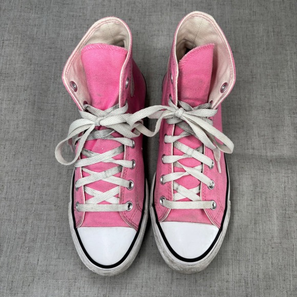Converse Chuck Taylor All Star Platform High Top Pink Canvas Womens Shoes size 8 - Picture 4 of 10